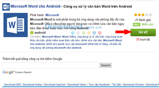 Cách tải Microsoft Office cho Android ở Việt Nam