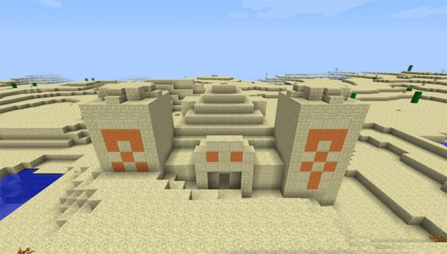 Cách khám phá đền thờ sa mạc Desert temple trong game Minecraft