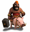 Quân Hog rider trong game clash of clans    