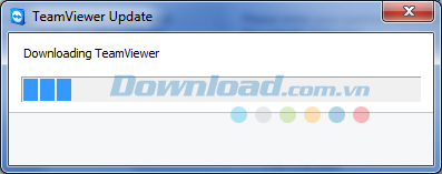 Quá trình cập nhật teamviewer