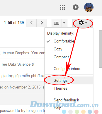 Làm thế nào để Gmail tự động Forward mail?