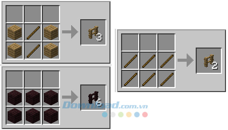 Chế tạo hàng rào trong Minecraft