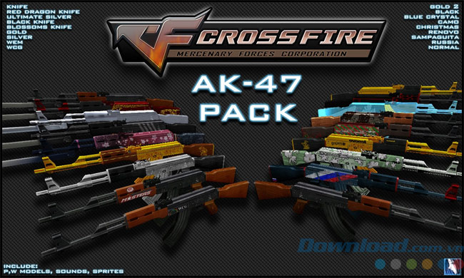 súng AK47 trong game CrossFire