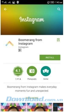 Boomerang cho Instagram