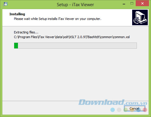 Quá trình cài đặt iTaxViewer
