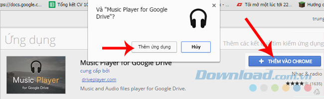 Thêm tiện ích nghe nhạc trên Google Drive
