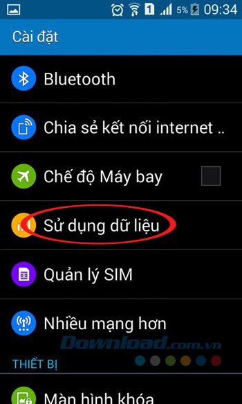 Sử dụng dữ liệu