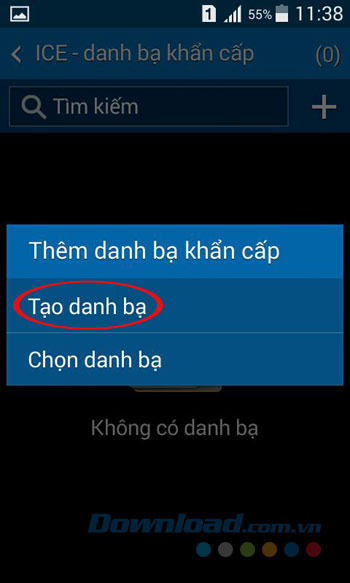 Tạo danh bạ