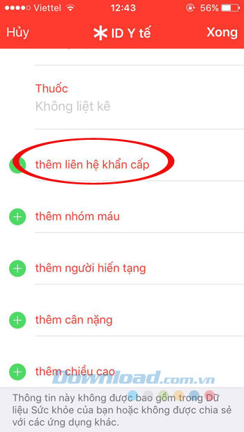 Liên hệ khẩn cấp