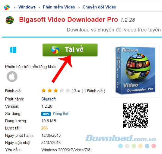 Tải Bigasoft Video Downloader pro