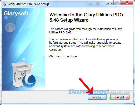 Cài đặt phần mềm Glary Utilities Pro