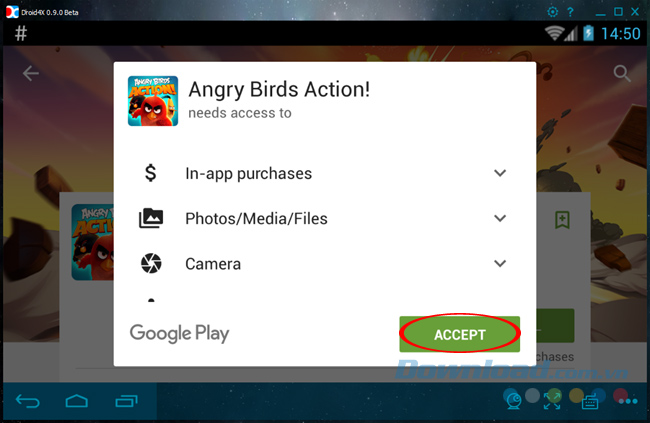 Downloag Angry Birds Action về máy tính