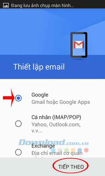Thiết lập email