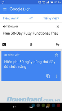 Dịch ngôn ngữ trên Android