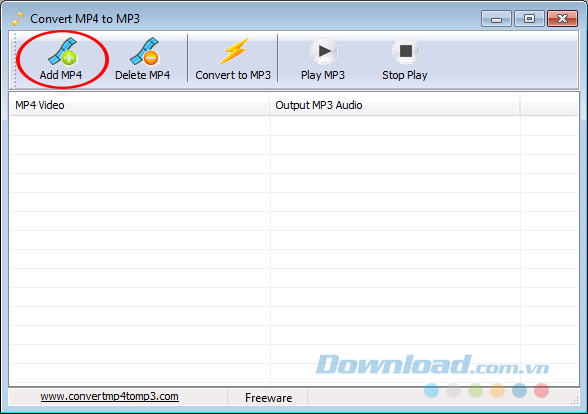 Sử dụng phần mềm MP4 to MP3