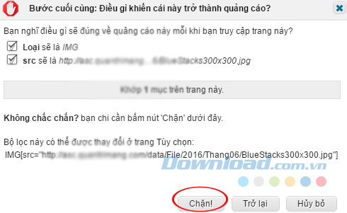 Chặn quảng cáo