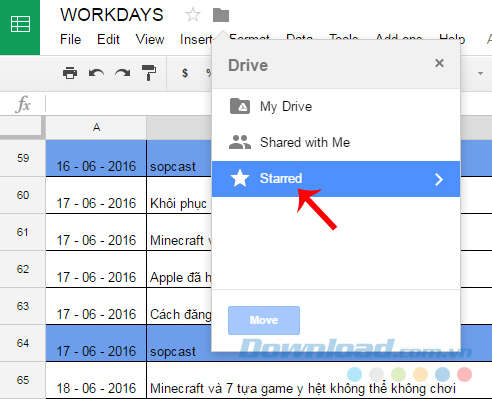 Cách Chuyển Dữ Liệu Từ Google Docs Sang Google Drive - Download.Vn