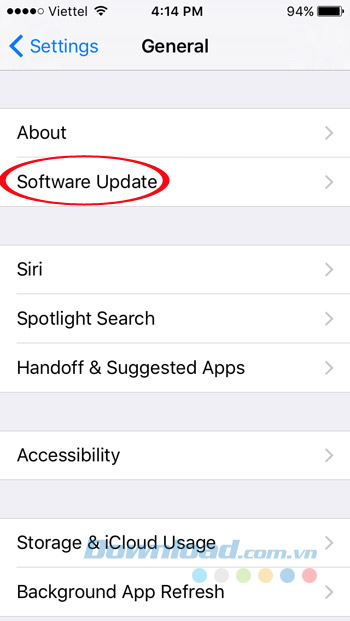 Software Update