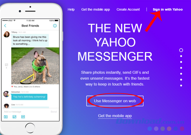 Cách chat Yahoo không cần cài đặt phần mềm Yahoo Messenger