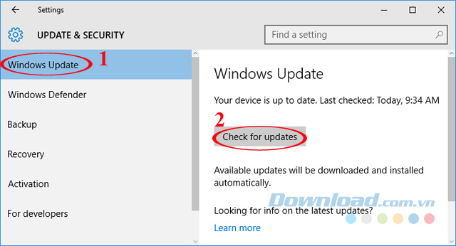 Đồng ý nâng cấp Windows 10