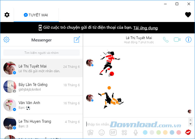 Giao diện chat