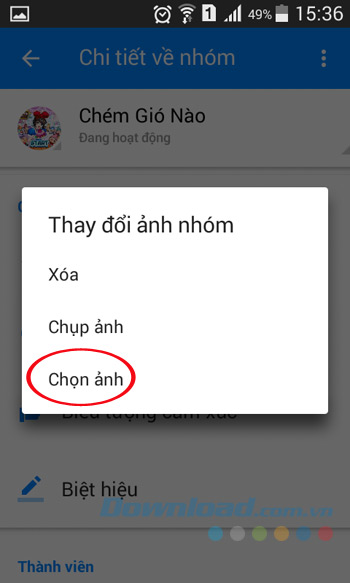 Chọn ảnh nhóm