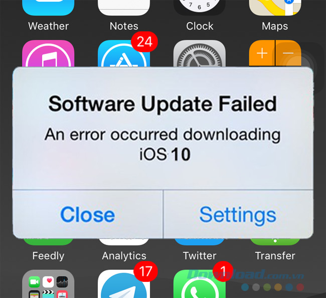 Sửa lỗi iOS 10