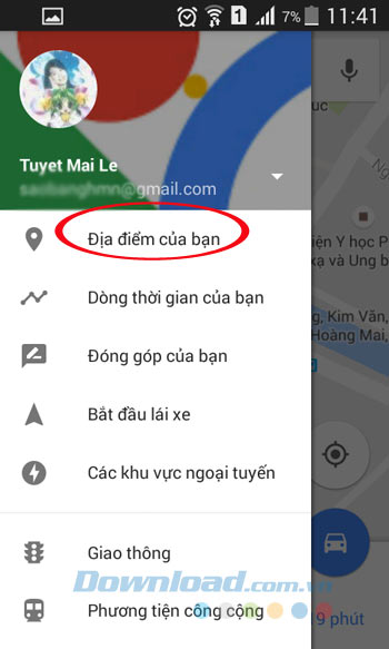 Địa điểm của bạn