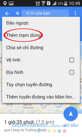 Thêm trạm dừng