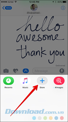 Cách thêm ứng dụng tự động vào iMessage