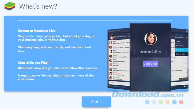 Stream game BlueStacks lên Facebook