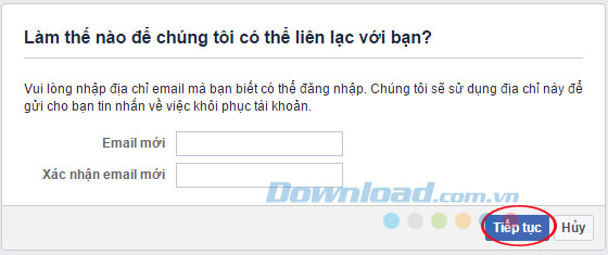 Nhập email mới