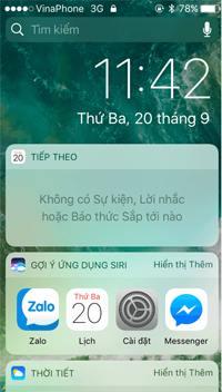 widget iOS 10