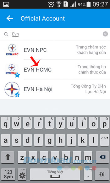 Tìm kiếm EVN HCMC