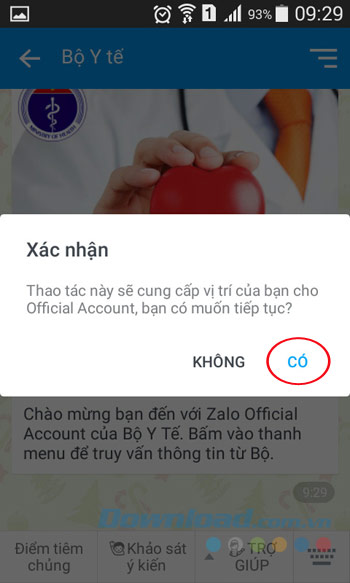 Yêu cầu bật GPS