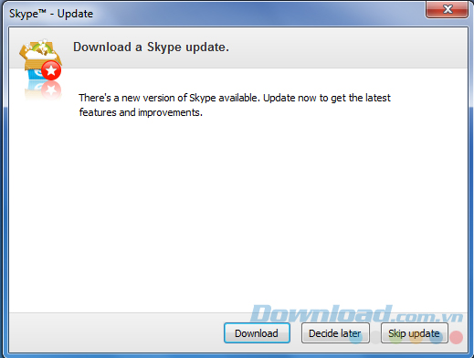 Cách cập nhật Skype phiên bản mới nhất bằng tay