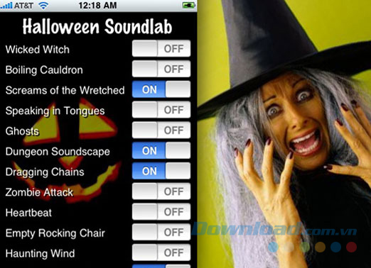 Ứng dụng tạo âm thanh Halloween Soundlab