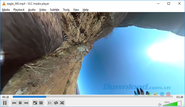 Xem video 360 độ trên VLC