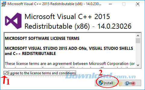 Cài đặt Visual C++