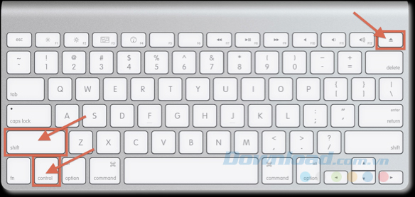 Khóa Macbook bằng bàn phím