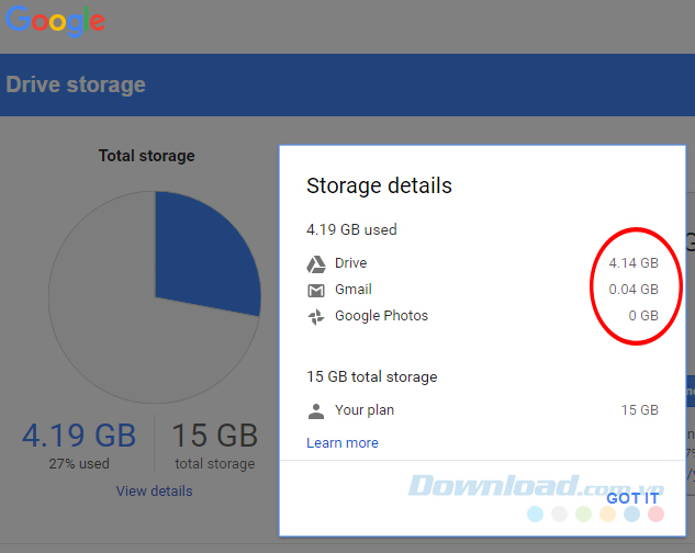 Cách Giải Phóng Dung Lượng Google Drive Bị Đầy - Download.Vn