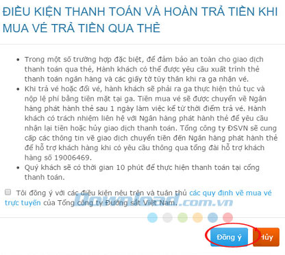 Điều kiện thanh toán