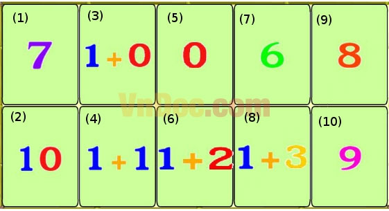 Đề thi Violympic Toán lớp 1 vòng 5