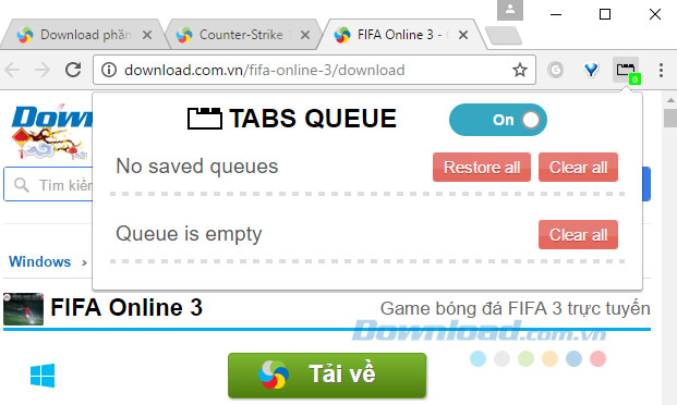 Tabs Queue