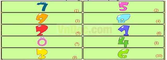 Đề thi Violympic Toán lớp 1 vòng 2