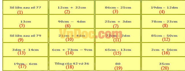 Đề thi Violympic Toán lớp 2 vòng 2