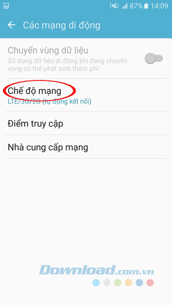 Chế độ mạng