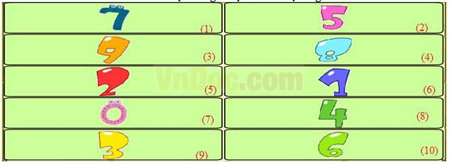 Bộ đề thi Violympic Toán lớp 1 