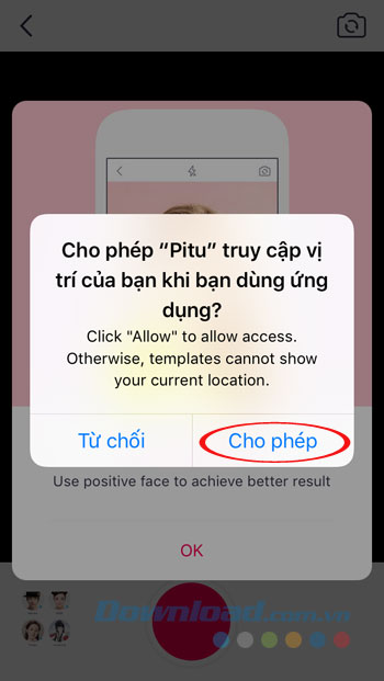 Truy cập Location