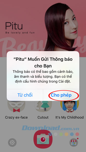 Yêu cầu gửi thông báo